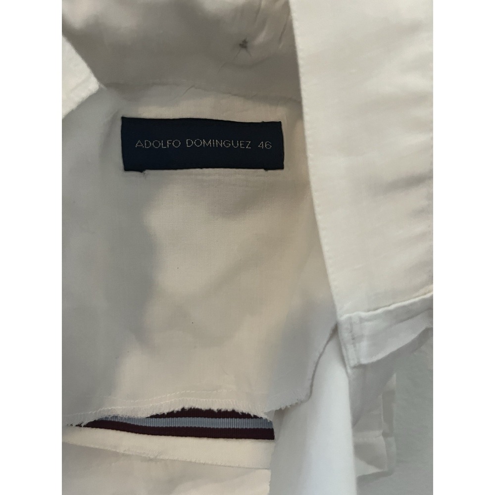 Adolfo Dominguez Men's luxury white pants size 46eu